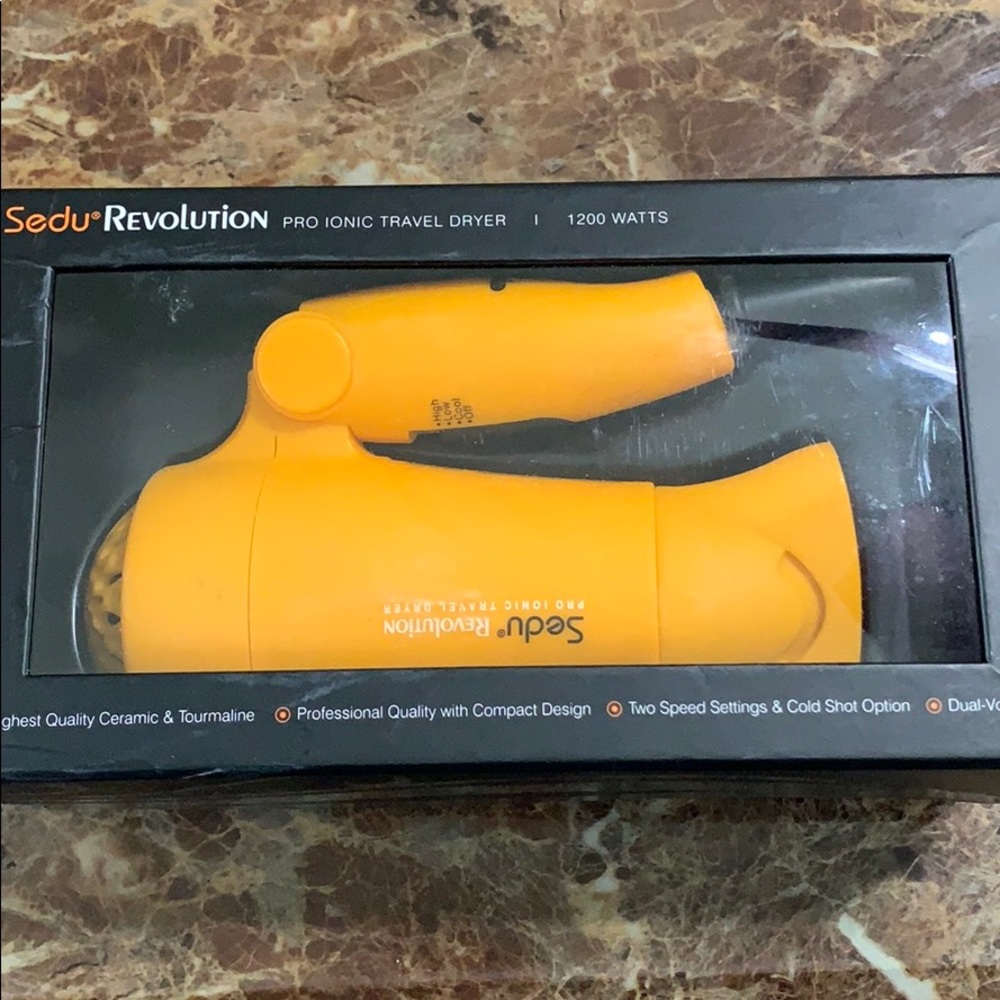 Sedu Revolution Pro Ionic Travel Dryer 1200 watts